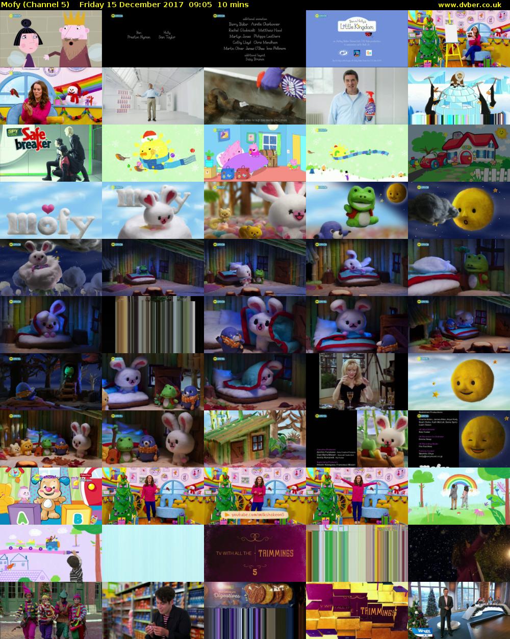 Mofy (Channel 5) Friday 15 December 2017 09:05 - 09:15