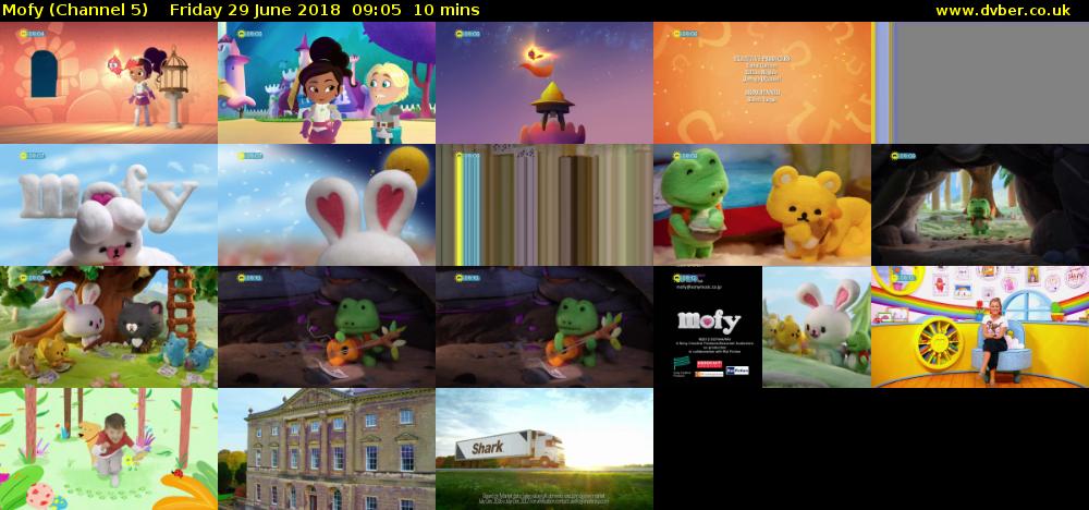 Mofy (Channel 5) Friday 29 June 2018 09:05 - 09:15