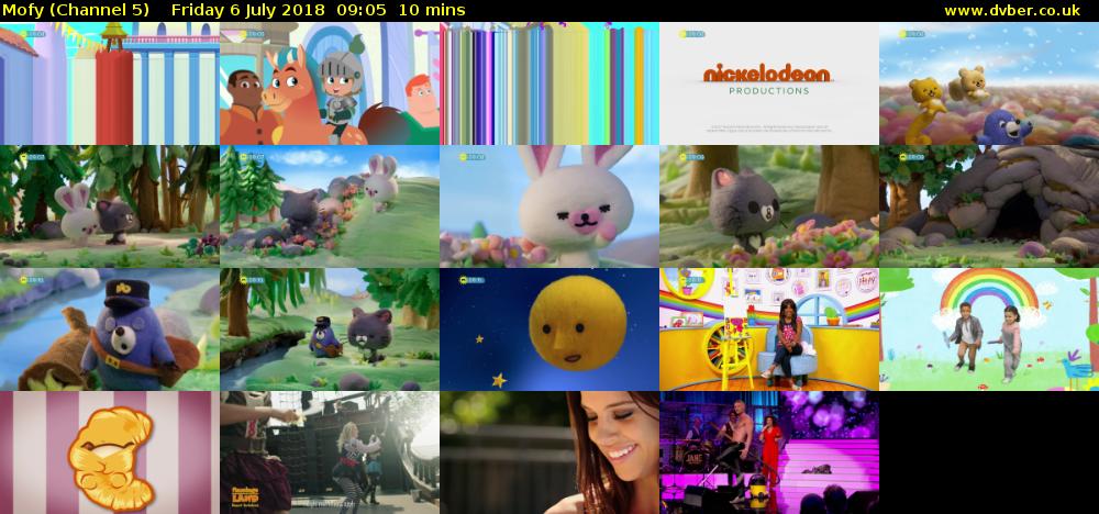 Mofy (Channel 5) Friday 6 July 2018 09:05 - 09:15
