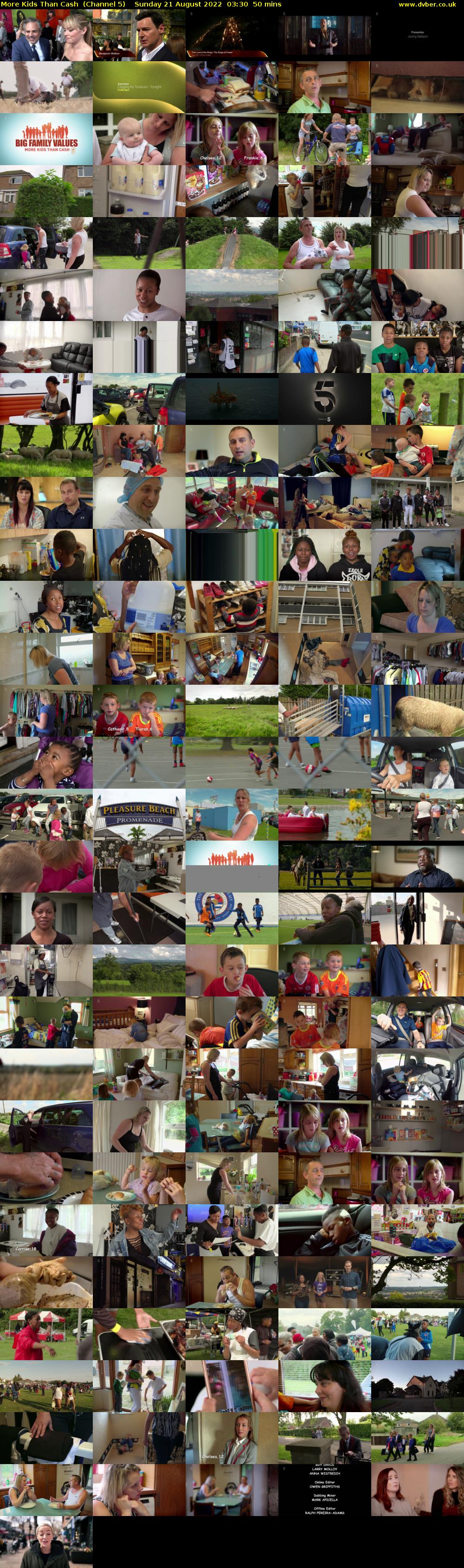 More Kids Than Cash  (Channel 5) Sunday 21 August 2022 03:30 - 04:20