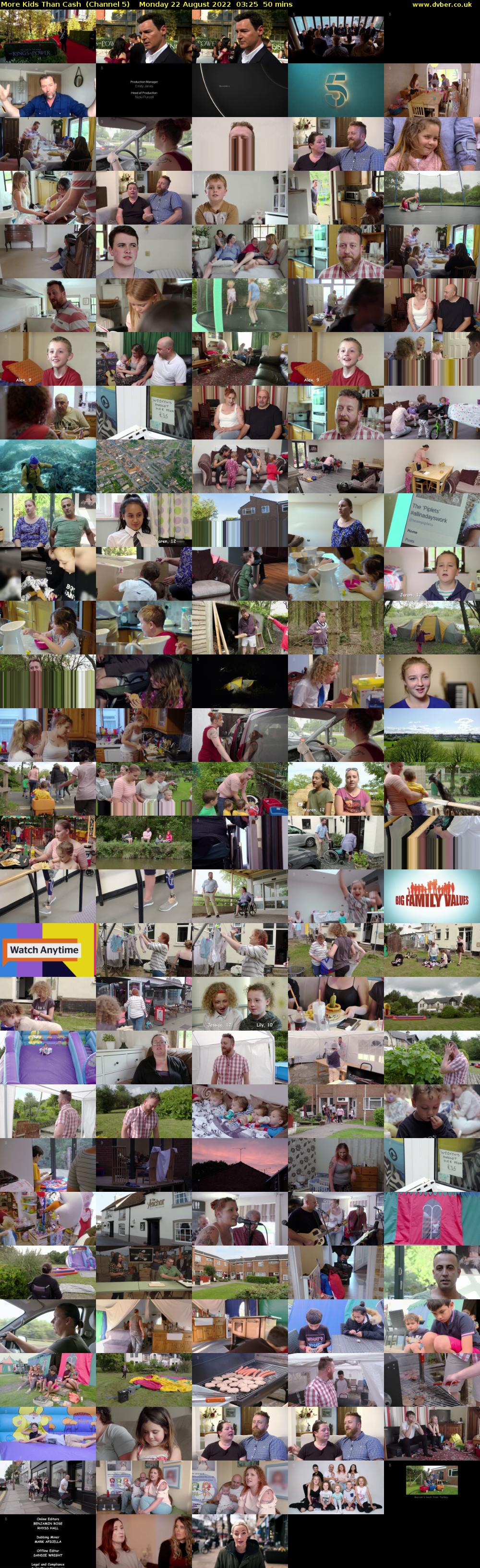 More Kids Than Cash  (Channel 5) Monday 22 August 2022 03:25 - 04:15