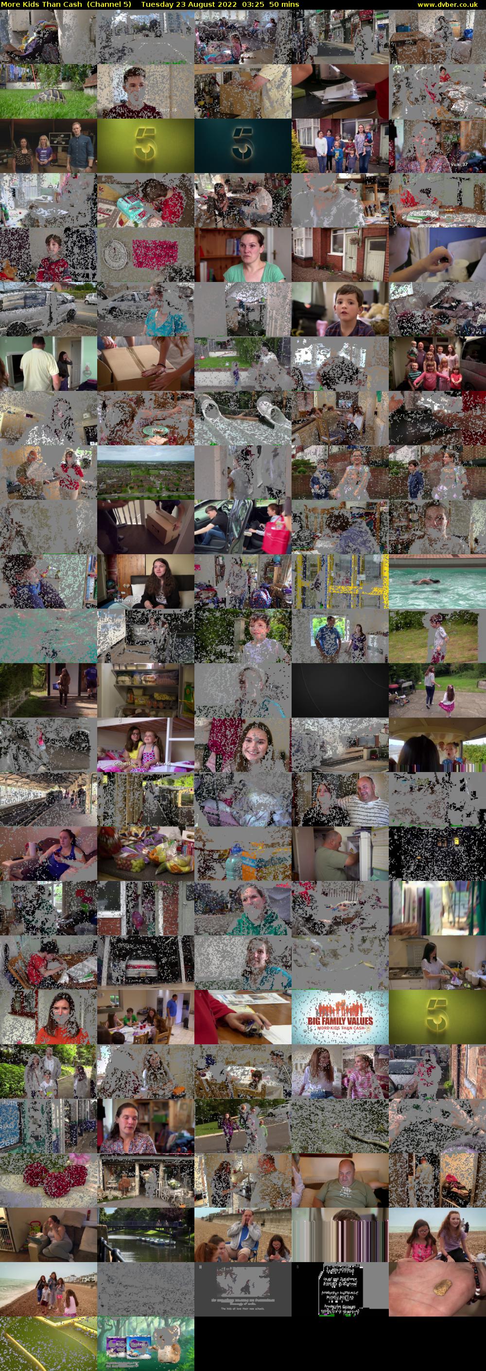 More Kids Than Cash  (Channel 5) Tuesday 23 August 2022 03:25 - 04:15