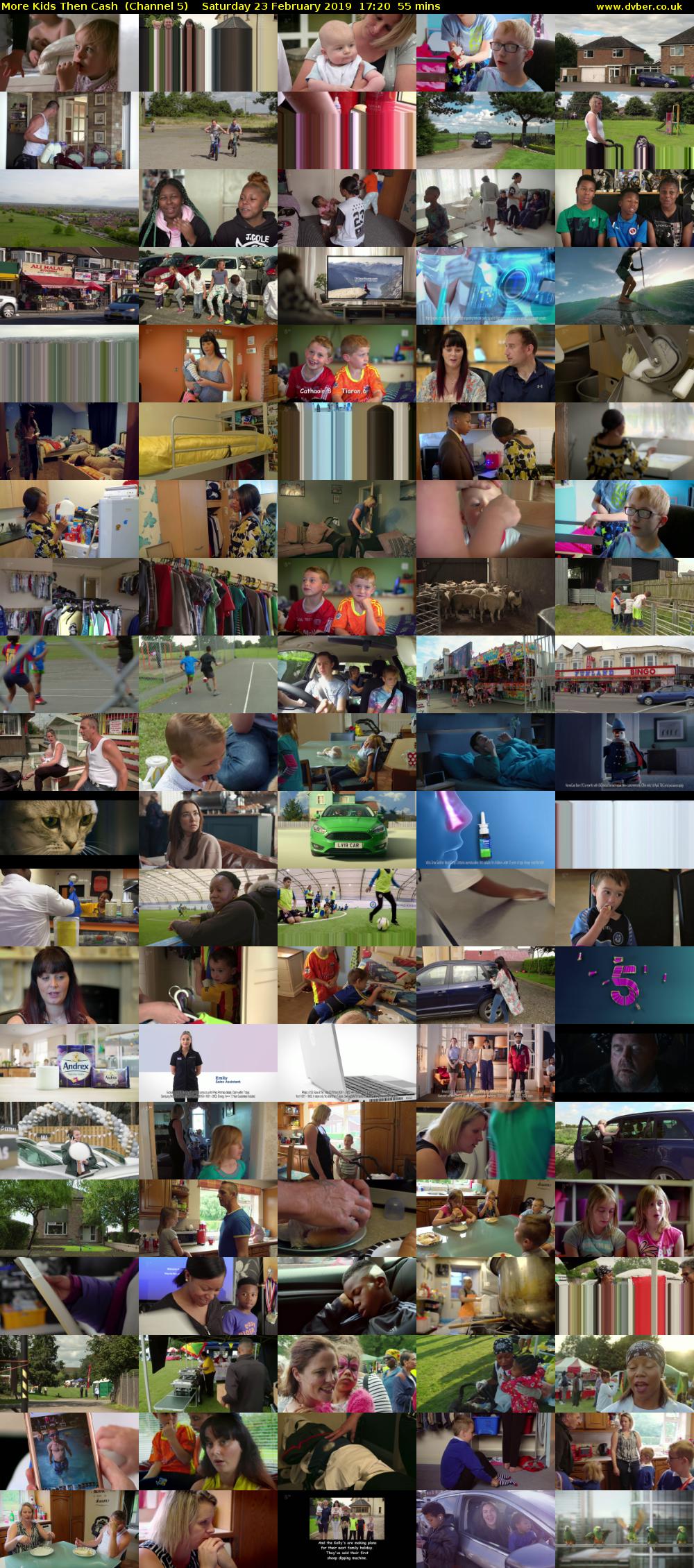 More Kids Then Cash  (Channel 5) Saturday 23 February 2019 17:20 - 18:15