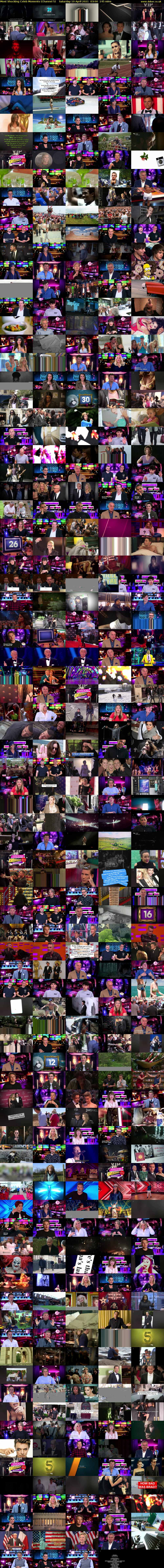 Most Shocking Celeb Moments (Channel 5) Saturday 10 April 2021 03:00 - 05:25
