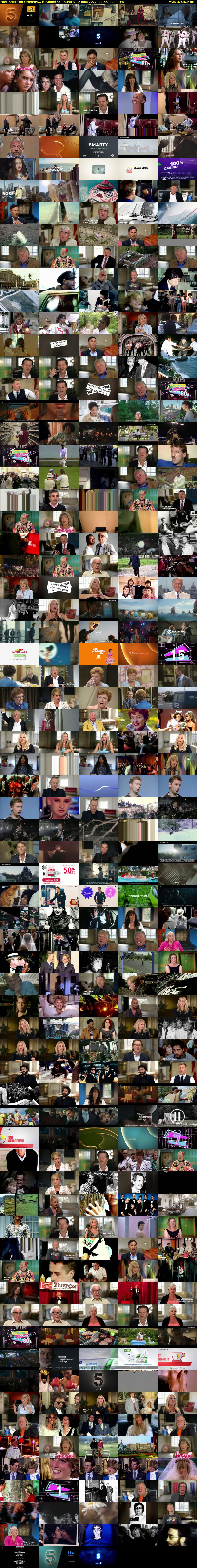 Most Shocking Celebrity... (Channel 5) Sunday 12 June 2022 22:55 - 00:55