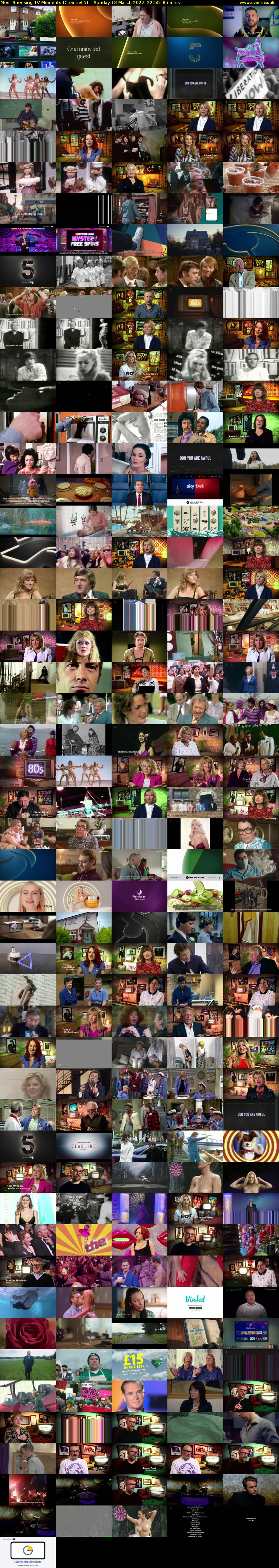 Most Shocking TV Moments (Channel 5) Sunday 13 March 2022 22:55 - 00:20