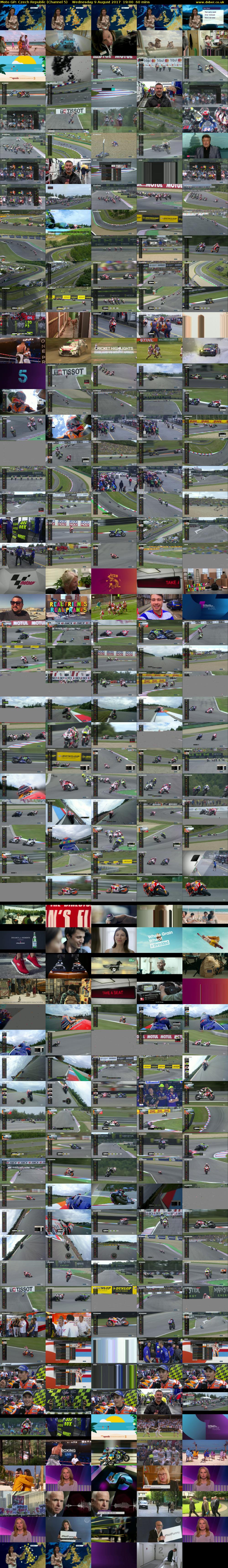 Moto GP: Czech Republic (Channel 5) Wednesday 9 August 2017 19:00 - 20:00