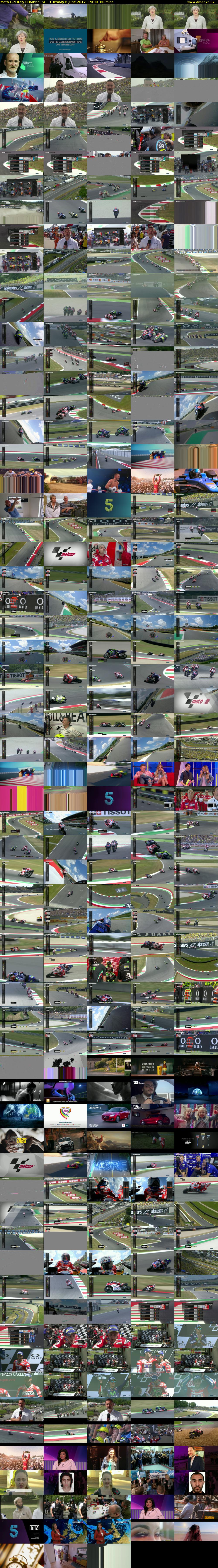 Moto GP: Italy (Channel 5) Tuesday 6 June 2017 19:00 - 20:00