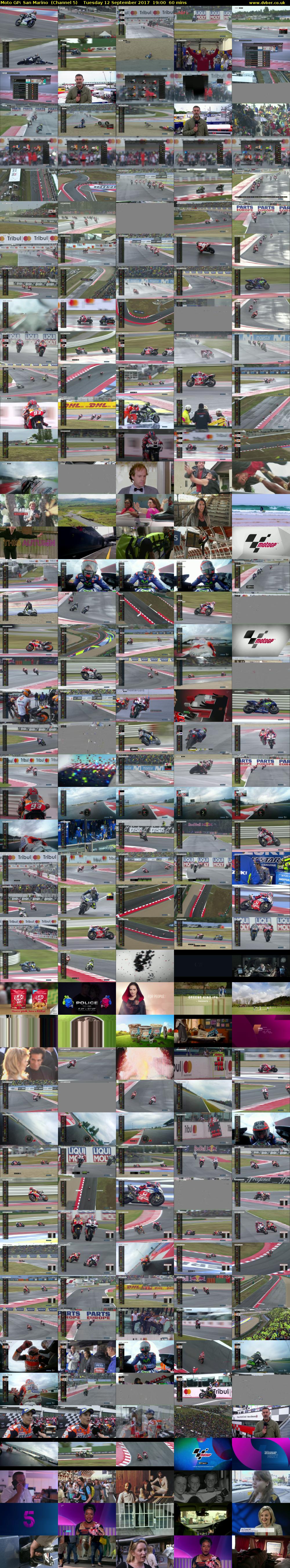 Moto GP: San Marino  (Channel 5) Tuesday 12 September 2017 19:00 - 20:00