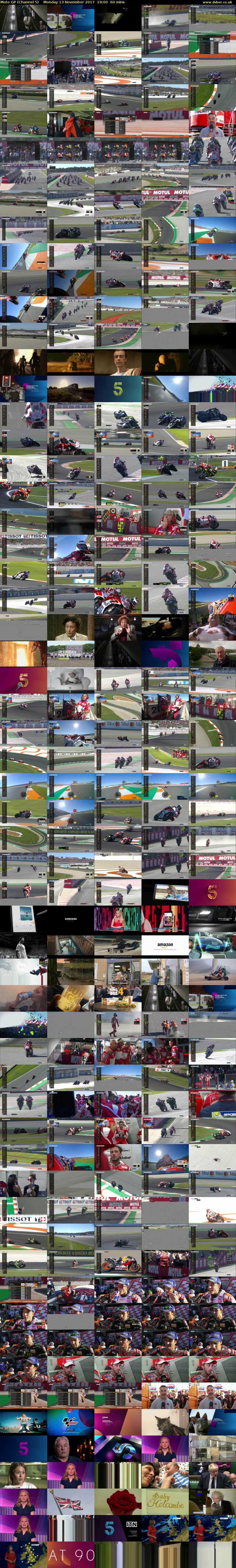 Moto GP (Channel 5) Monday 13 November 2017 19:00 - 20:00