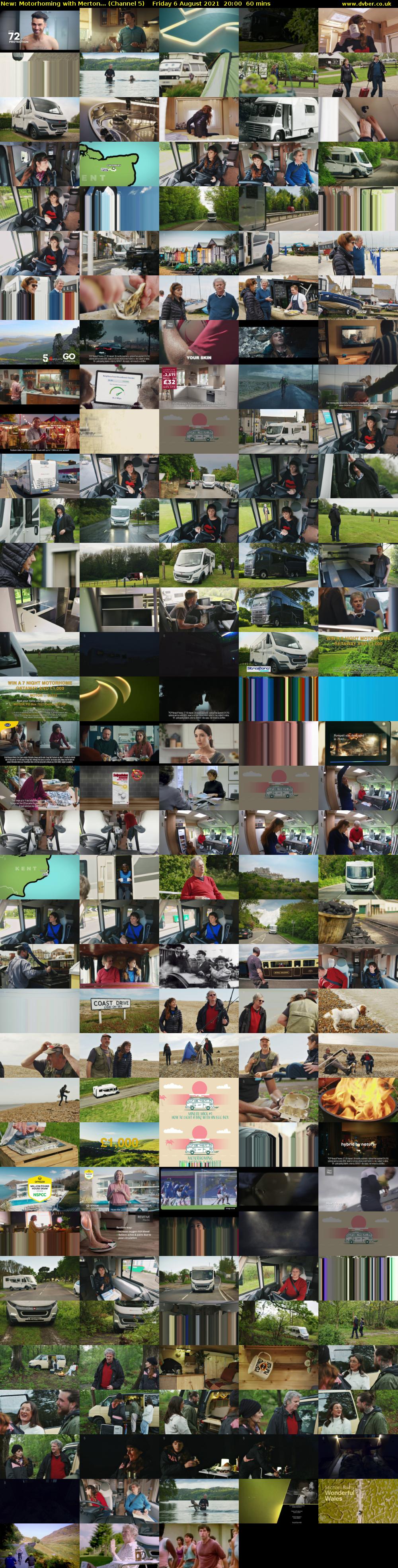 Motorhoming with Merton... (Channel 5) Friday 6 August 2021 20:00 - 21:00