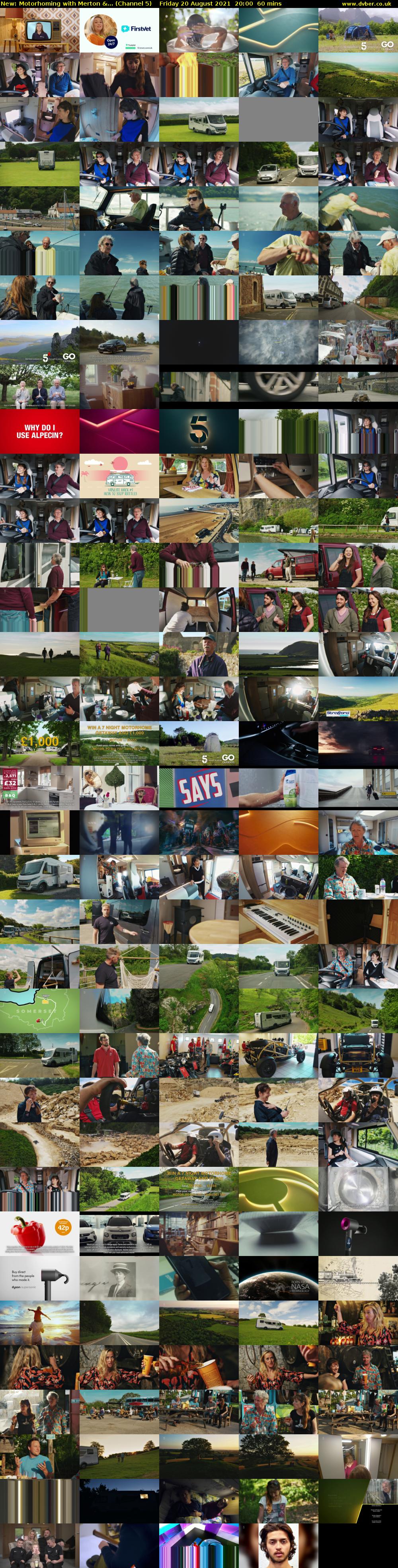 Motorhoming with Merton &... (Channel 5) Friday 20 August 2021 20:00 - 21:00