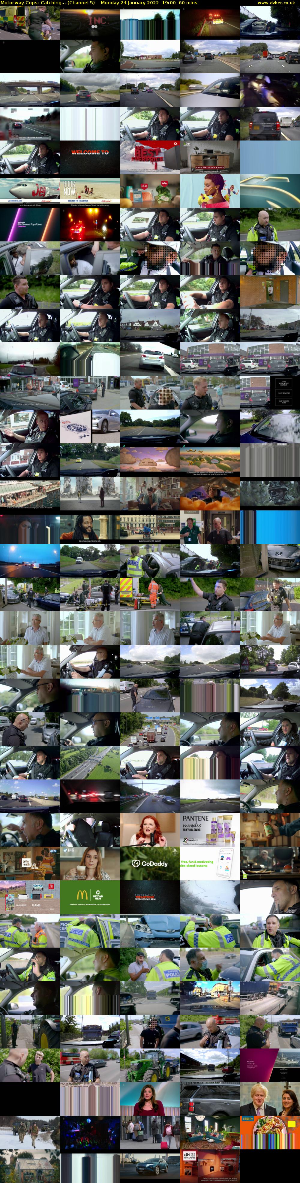 Motorway Cops: Catching... (Channel 5) Monday 24 January 2022 19:00 - 20:00