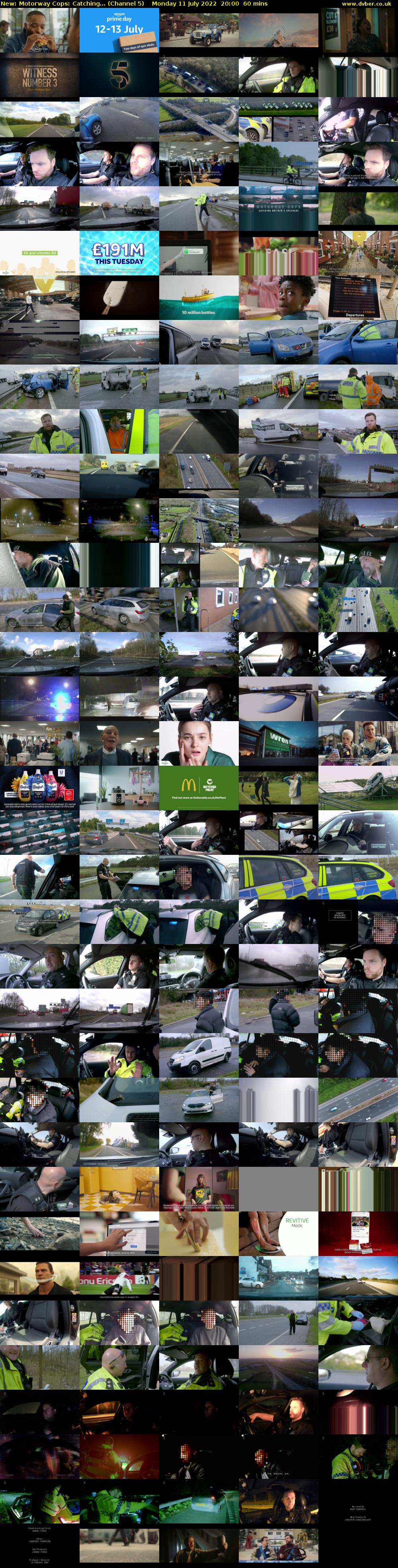 Motorway Cops: Catching... (Channel 5) Monday 11 July 2022 20:00 - 21:00
