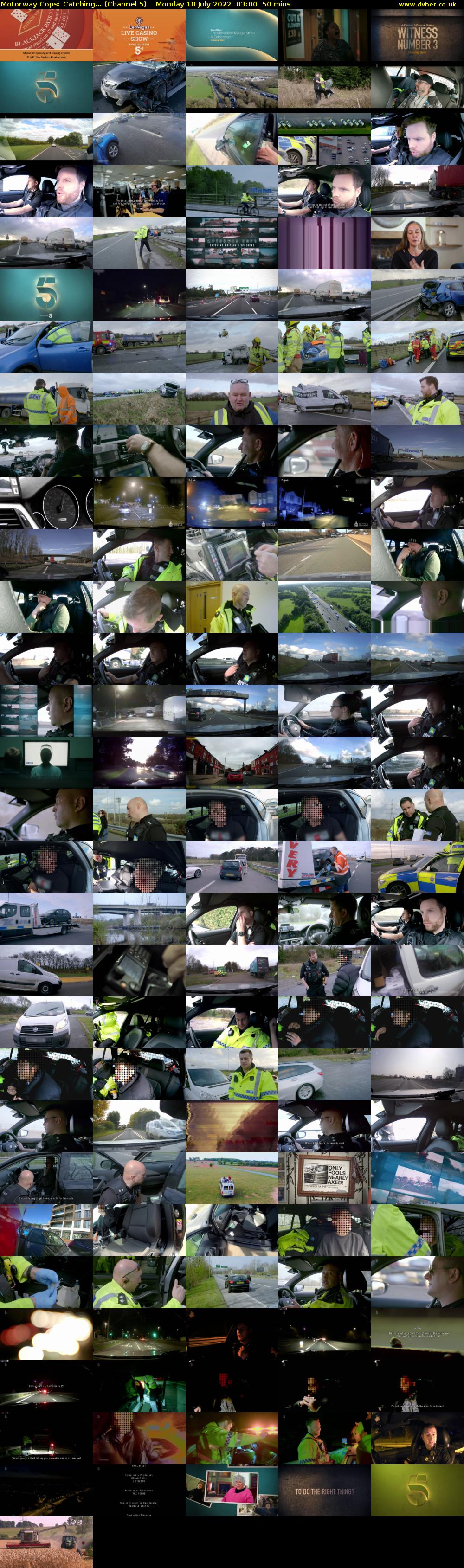Motorway Cops: Catching... (Channel 5) Monday 18 July 2022 03:00 - 03:50