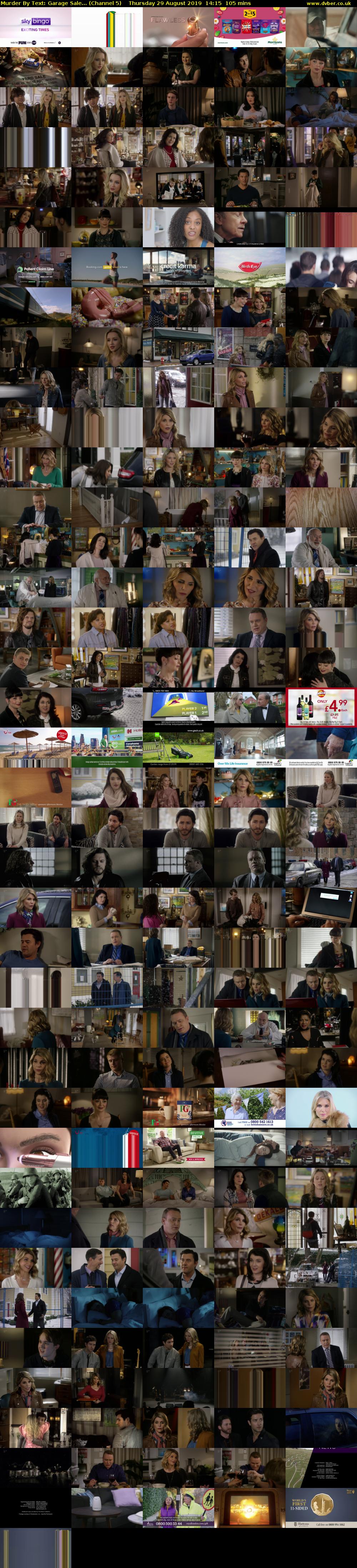 Murder By Text: Garage Sale... (Channel 5) Thursday 29 August 2019 14:15 - 16:00