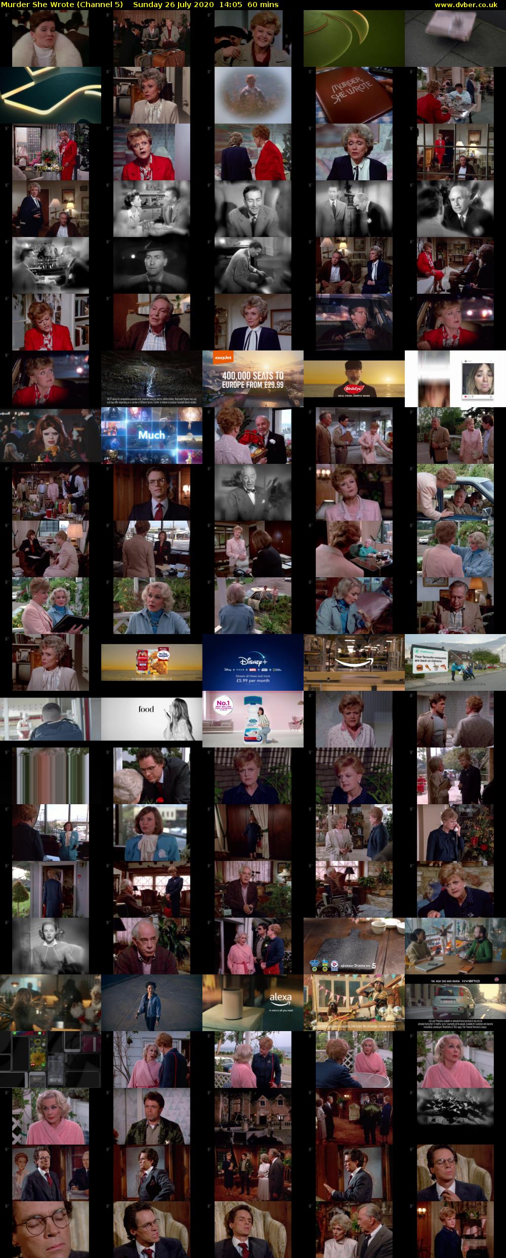 Murder She Wrote (Channel 5) Sunday 26 July 2020 14:05 - 15:05