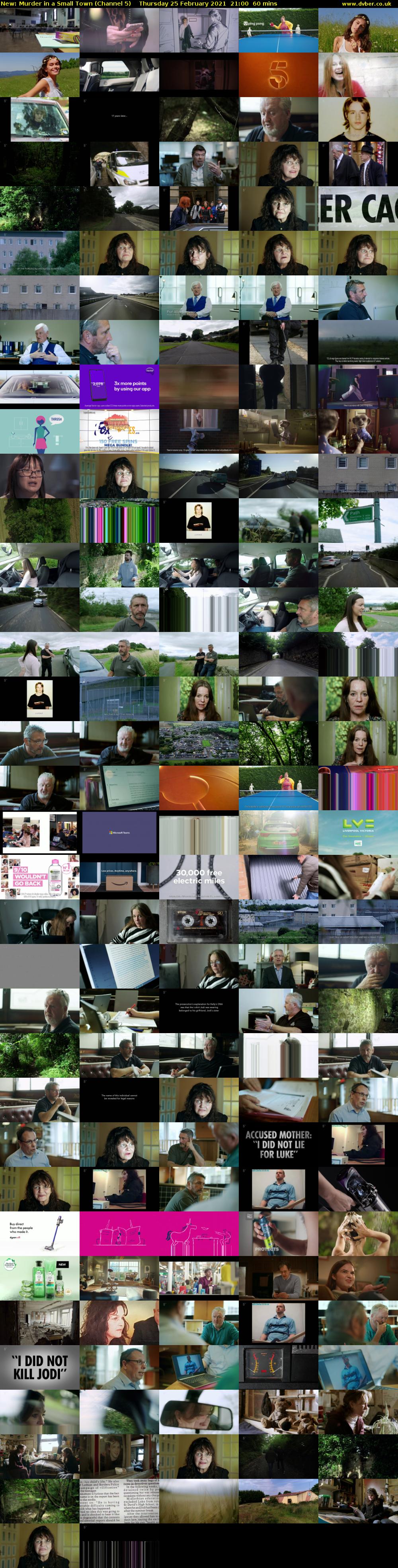 Murder in a Small Town (Channel 5) Thursday 25 February 2021 21:00 - 22:00