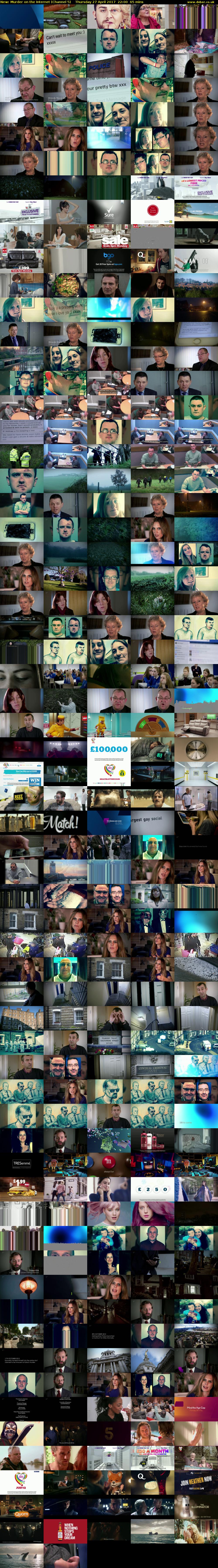 Murder on the Internet (Channel 5) Thursday 27 April 2017 22:00 - 23:05