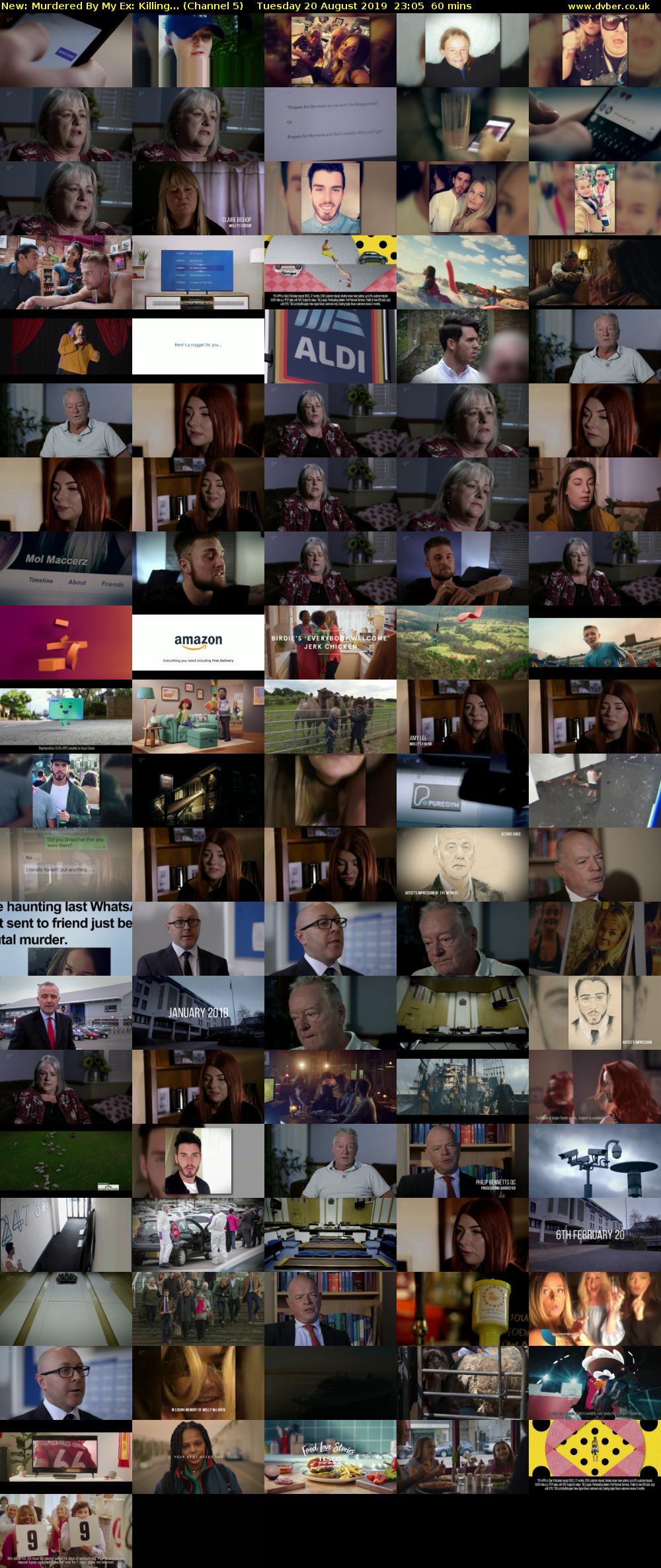 Murdered By My Ex: Killing... (Channel 5) Tuesday 20 August 2019 23:05 - 00:05