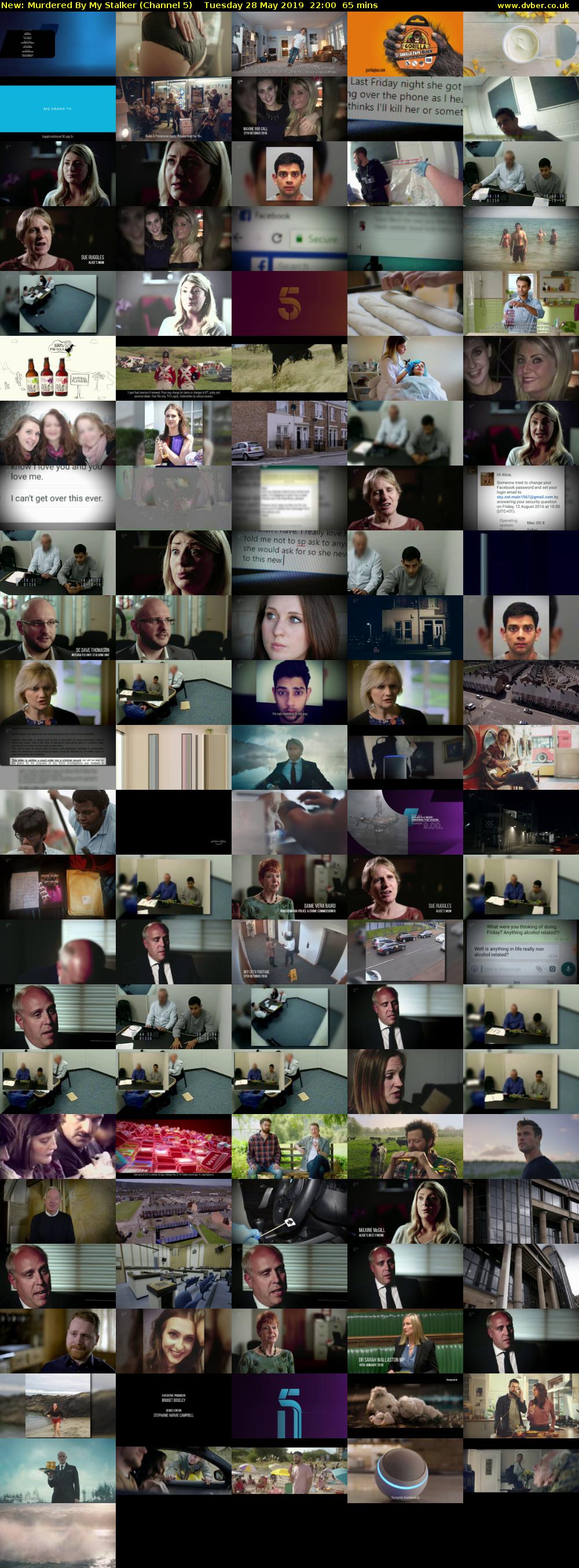 Murdered By My Stalker (Channel 5) Tuesday 28 May 2019 22:00 - 23:05