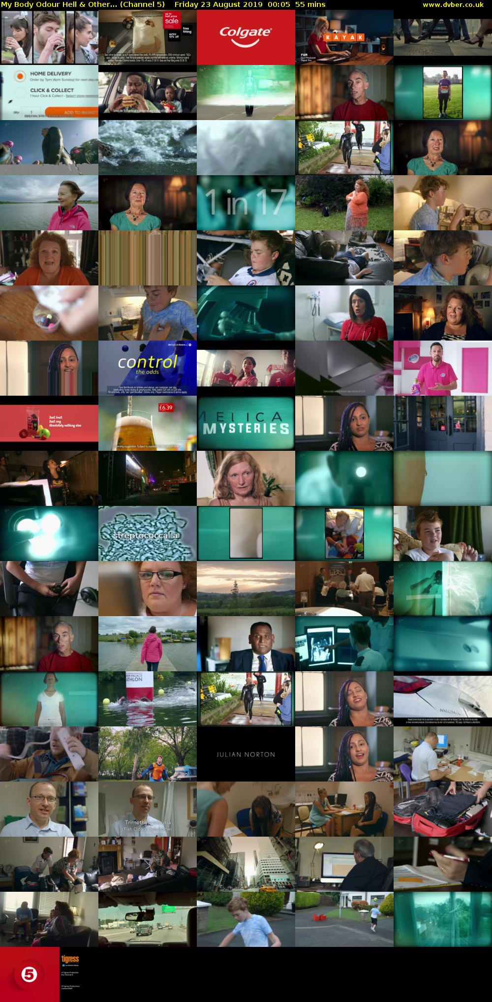 My Body Odour Hell & Other... (Channel 5) Friday 23 August 2019 00:05 - 01:00