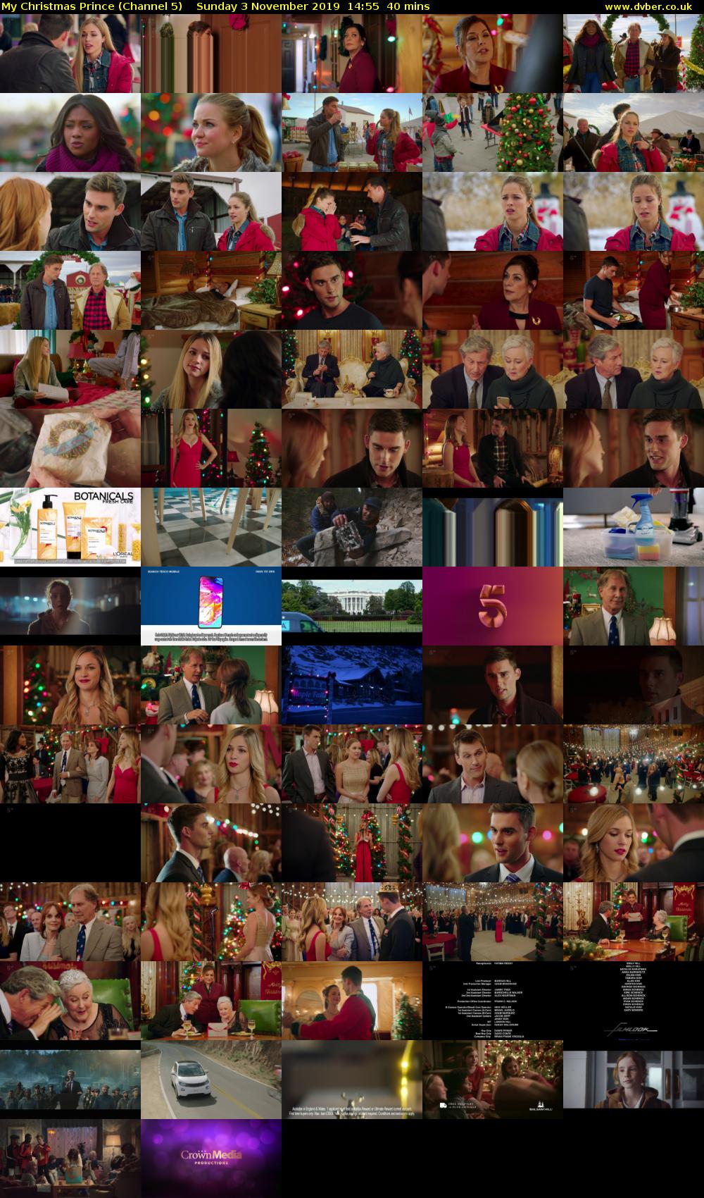 My Christmas Prince (Channel 5) Sunday 3 November 2019 14:55 - 15:35