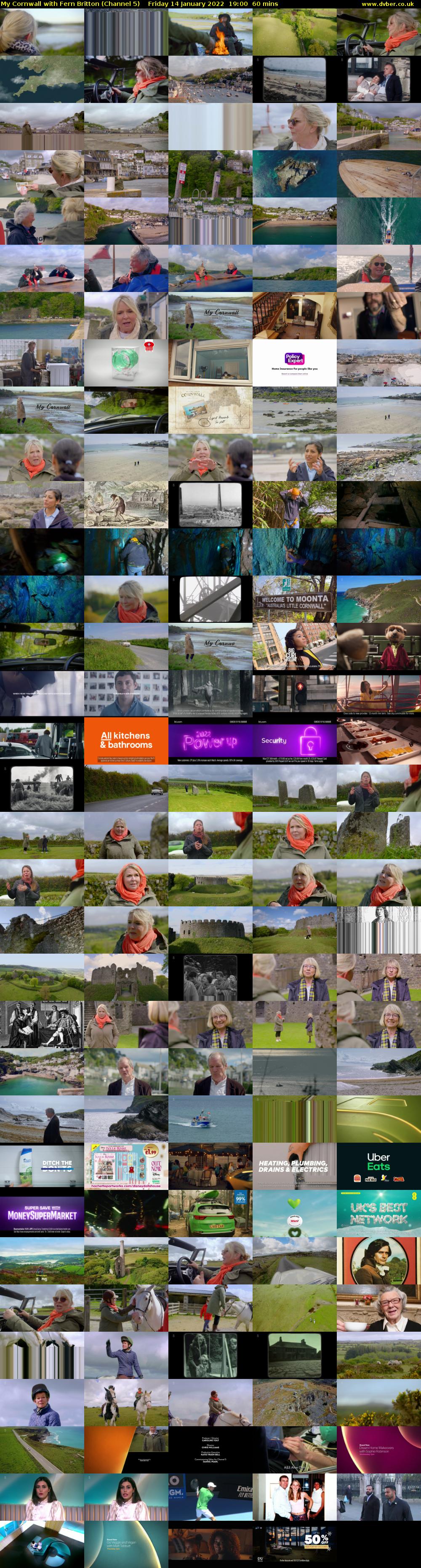 My Cornwall with Fern Britton (Channel 5) Friday 14 January 2022 19:00 - 20:00