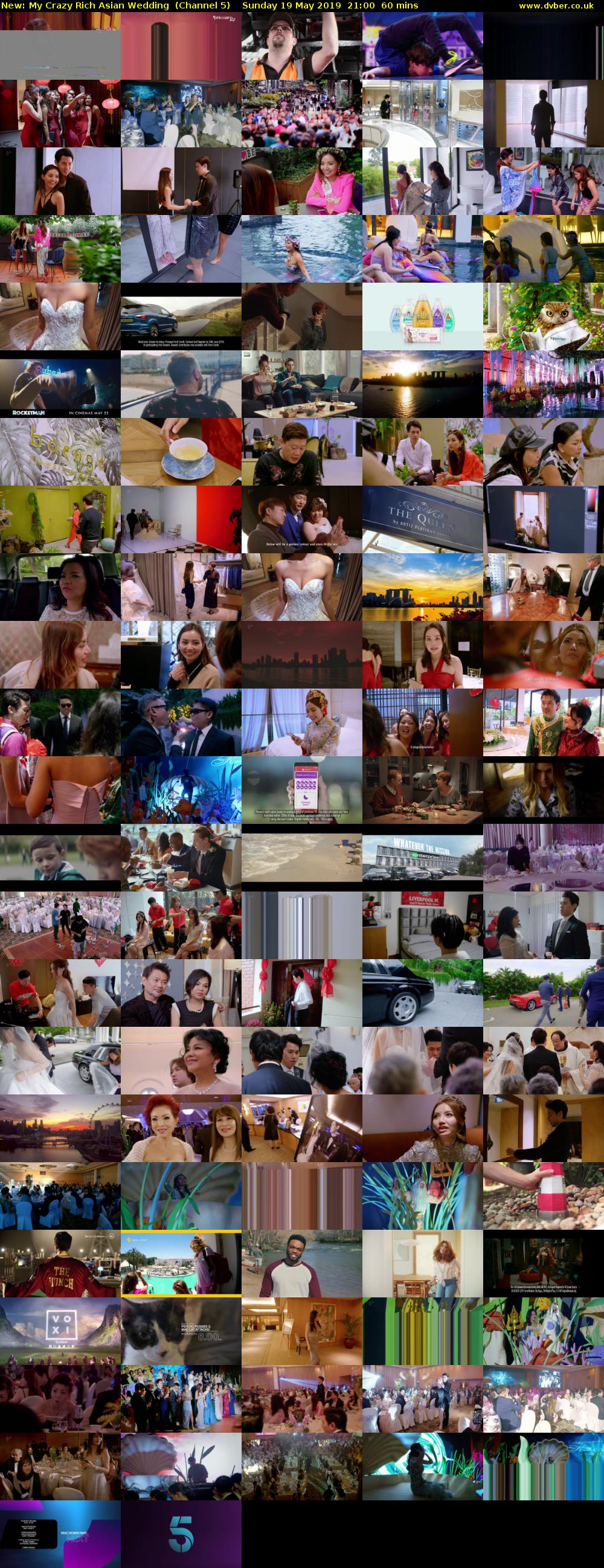 My Crazy Rich Asian Wedding (Channel 5) Sunday 19 May 2019 21:00 - 22:00