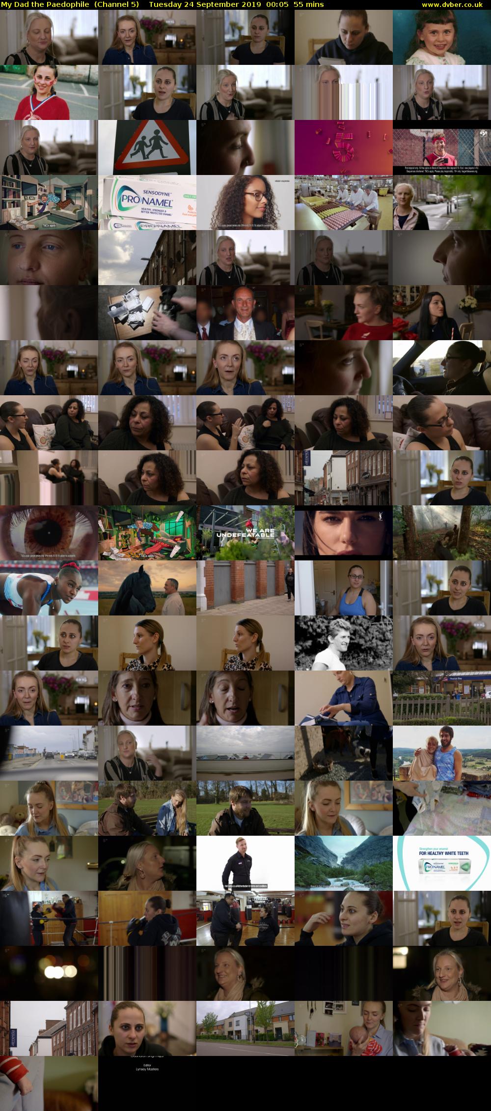 My Dad the Paedophile  (Channel 5) Tuesday 24 September 2019 00:05 - 01:00