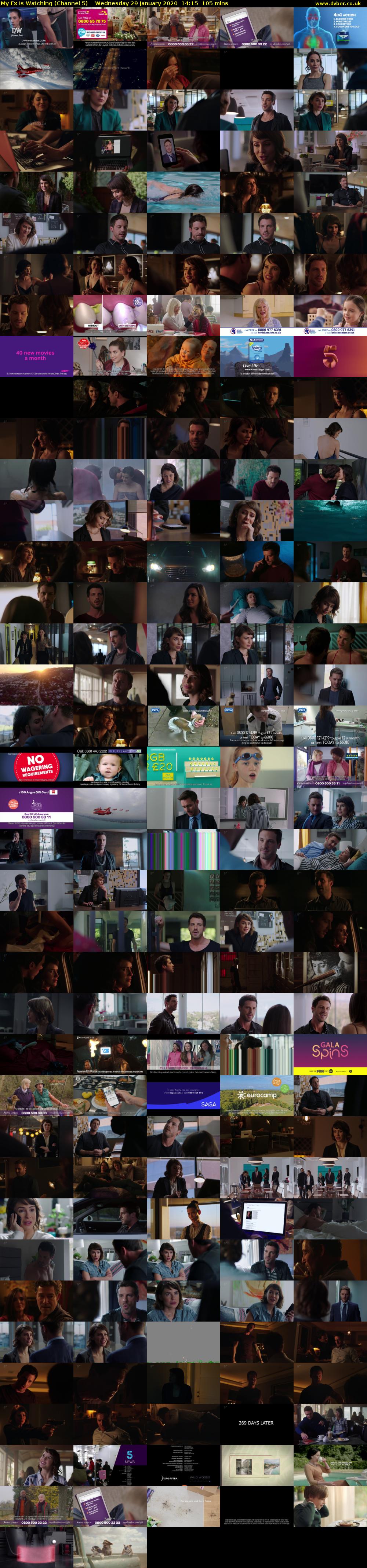 My Ex Is Watching (Channel 5) Wednesday 29 January 2020 14:15 - 16:00