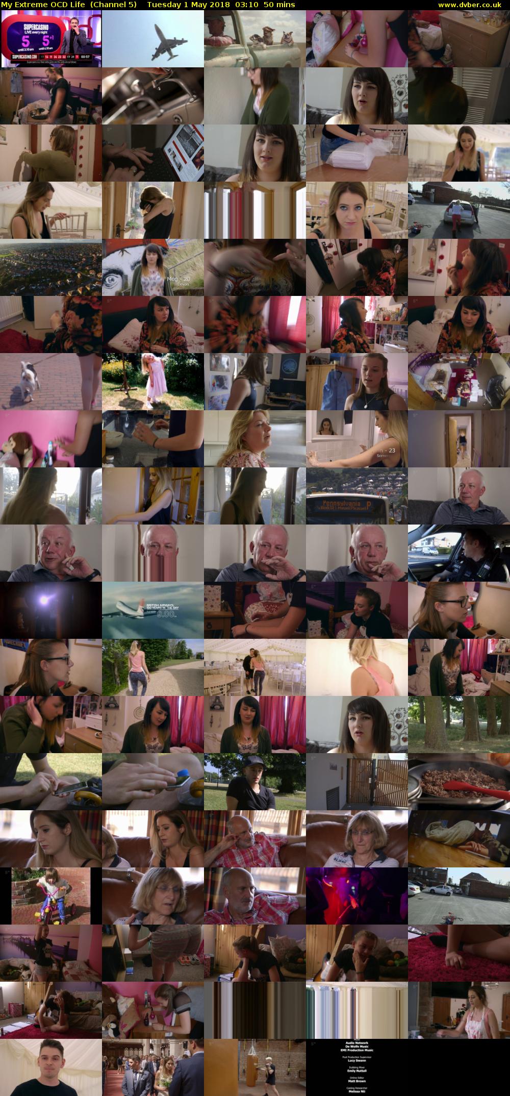 My Extreme OCD Life  (Channel 5) Tuesday 1 May 2018 03:10 - 04:00