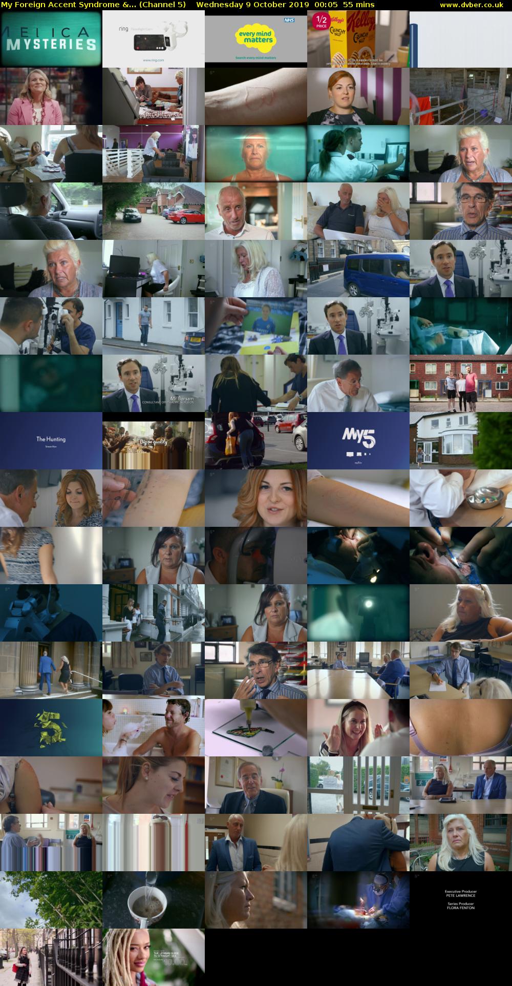 My Foreign Accent Syndrome &... (Channel 5) Wednesday 9 October 2019 00:05 - 01:00