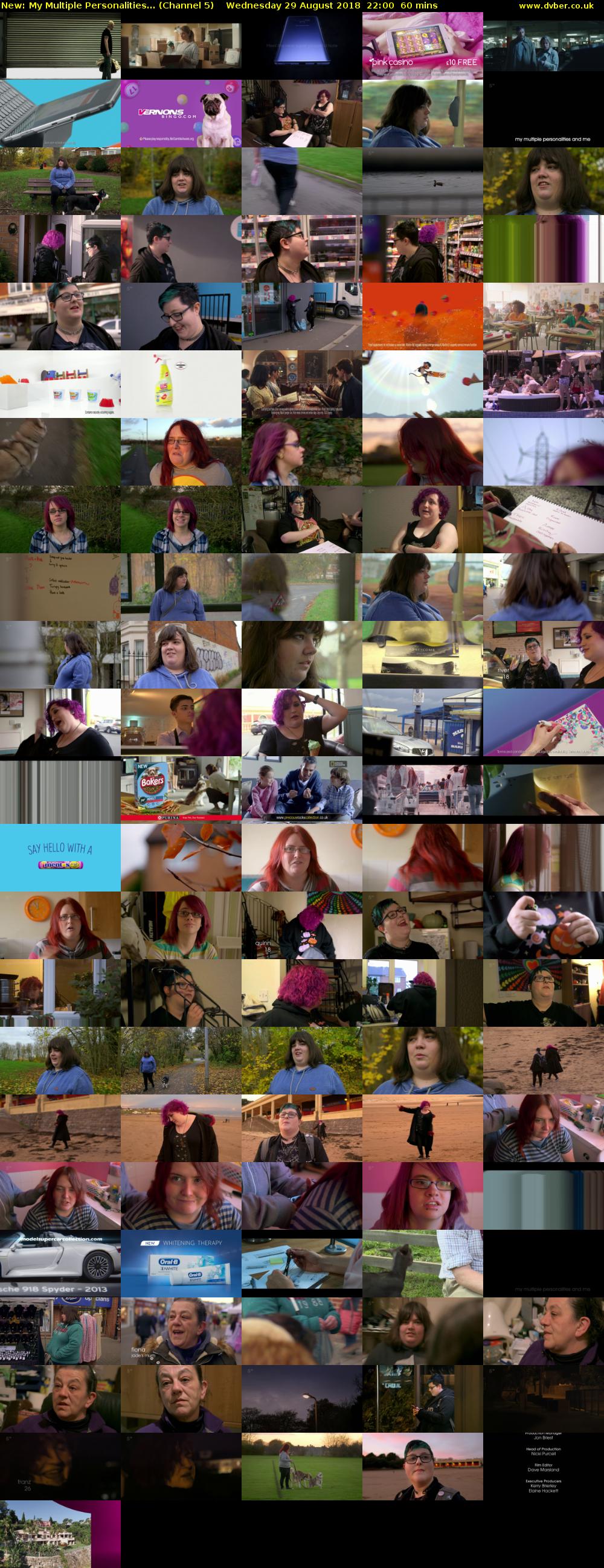 My Multiple Personalities... (Channel 5) Wednesday 29 August 2018 22:00 - 23:00