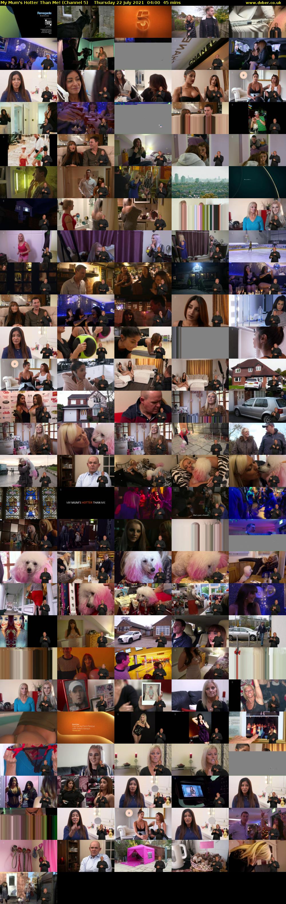 My Mum's Hotter Than Me! (Channel 5) Thursday 22 July 2021 04:00 - 04:45