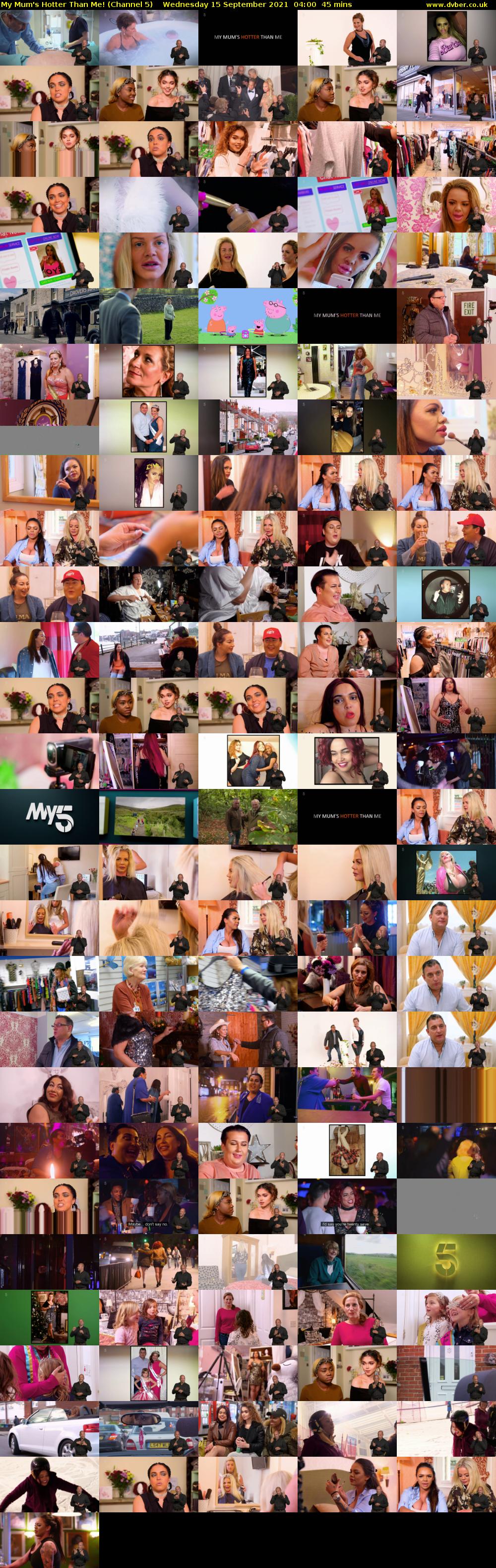 My Mum's Hotter Than Me! (Channel 5) Wednesday 15 September 2021 04:00 - 04:45