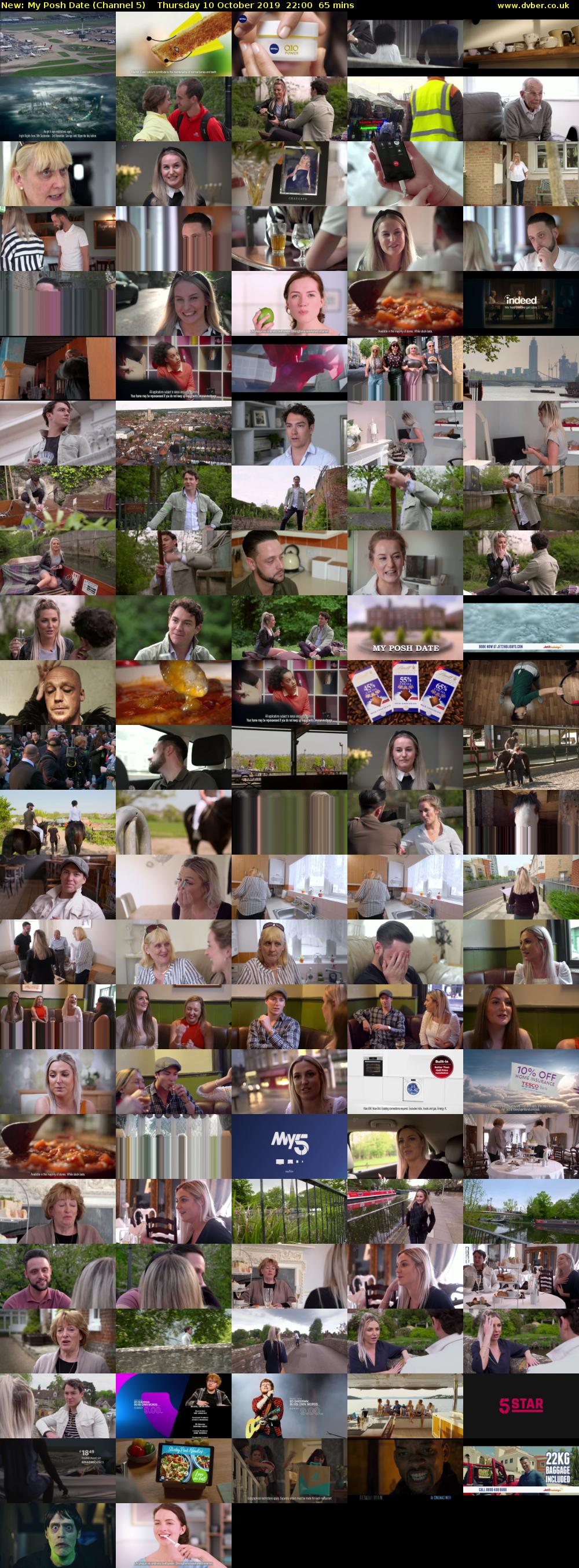 My Posh Date (Channel 5) Thursday 10 October 2019 22:00 - 23:05