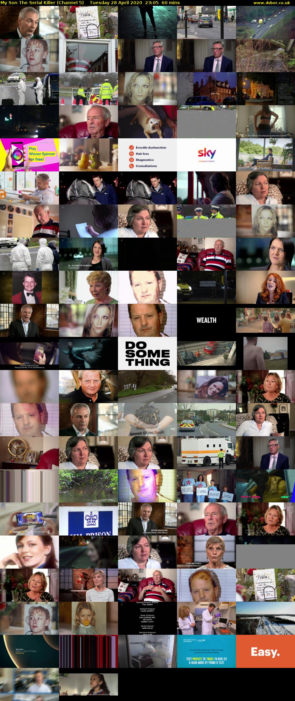 My Son The Serial Killer (Channel 5) Tuesday 28 April 2020 23:05 - 00:05