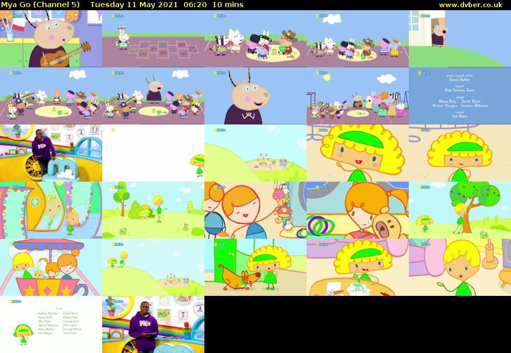 Mya Go (Channel 5) Tuesday 11 May 2021 06:20 - 06:30