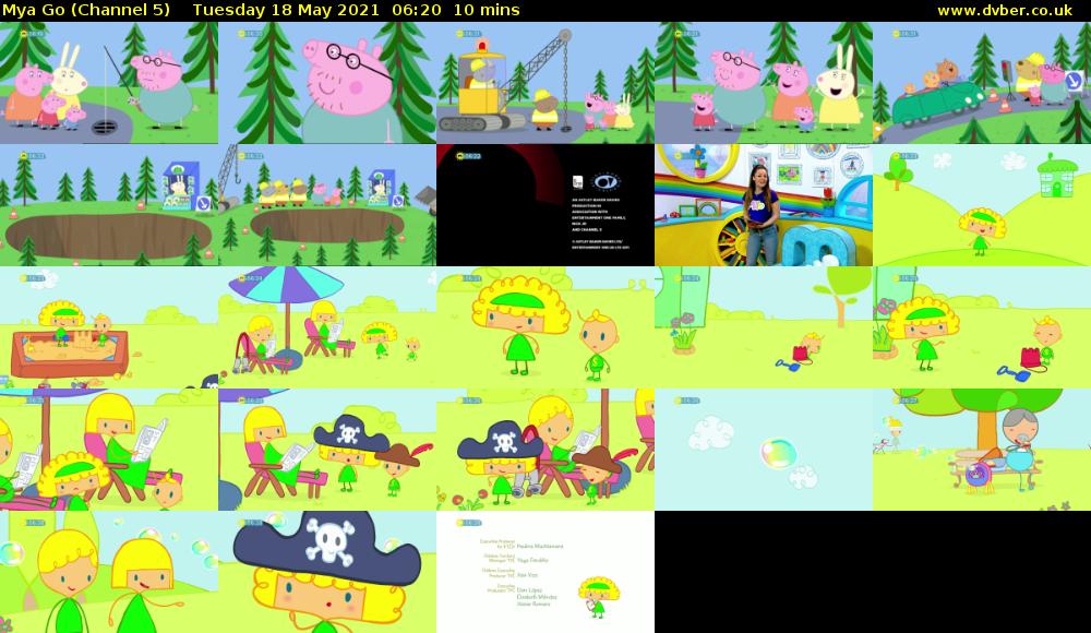 Mya Go (Channel 5) Tuesday 18 May 2021 06:20 - 06:30