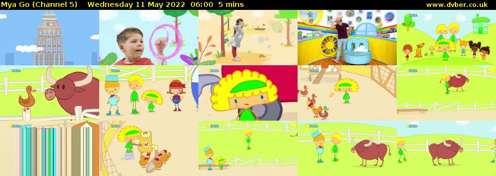 Mya Go (Channel 5) Wednesday 11 May 2022 06:00 - 06:05