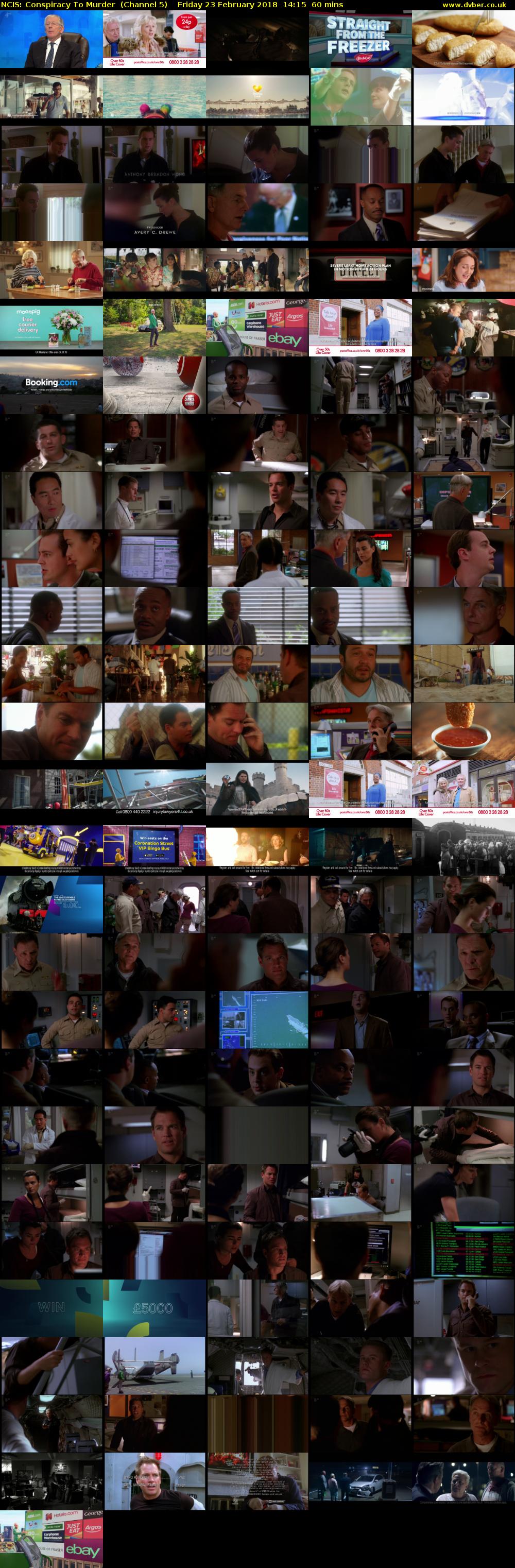 NCIS: Conspiracy To Murder  (Channel 5) Friday 23 February 2018 14:15 - 15:15
