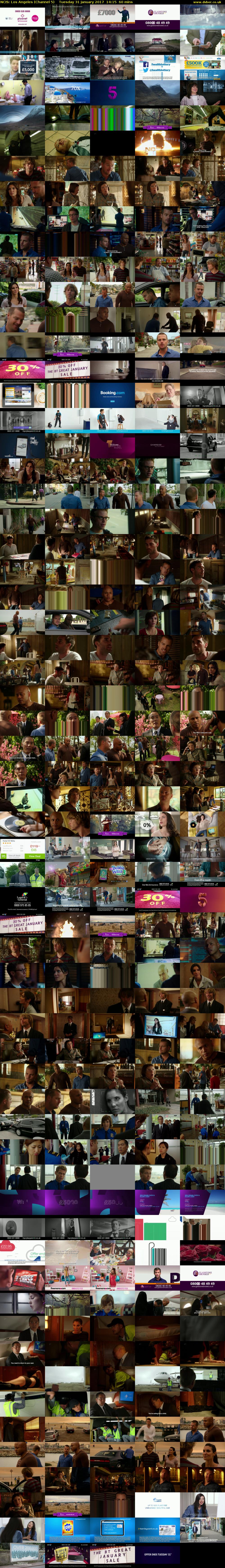 NCIS: Los Angeles (Channel 5) Tuesday 31 January 2017 14:15 - 15:15