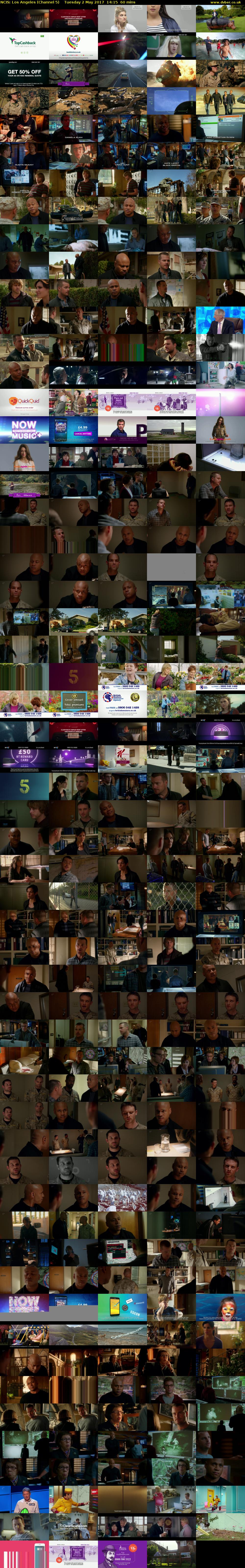 NCIS: Los Angeles (Channel 5) Tuesday 2 May 2017 14:15 - 15:15