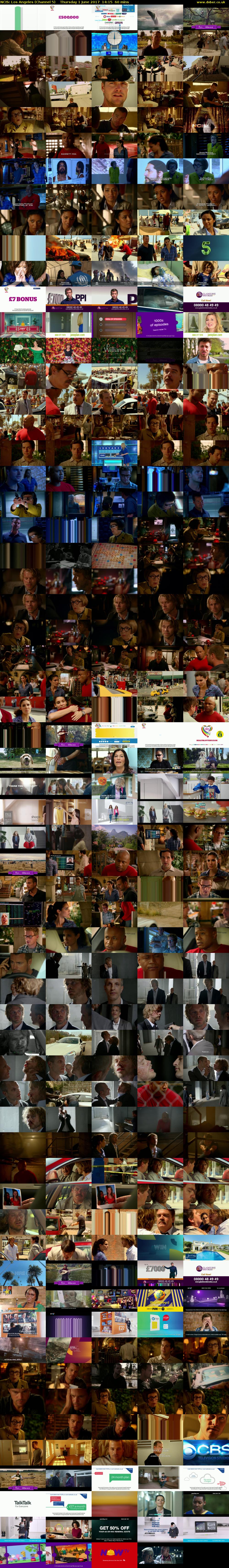 NCIS: Los Angeles (Channel 5) Thursday 1 June 2017 14:15 - 15:15