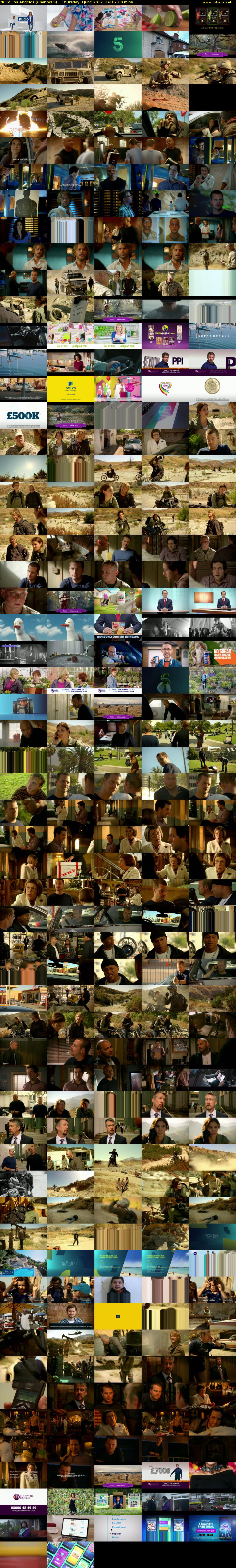 NCIS: Los Angeles (Channel 5) Thursday 8 June 2017 14:15 - 15:15