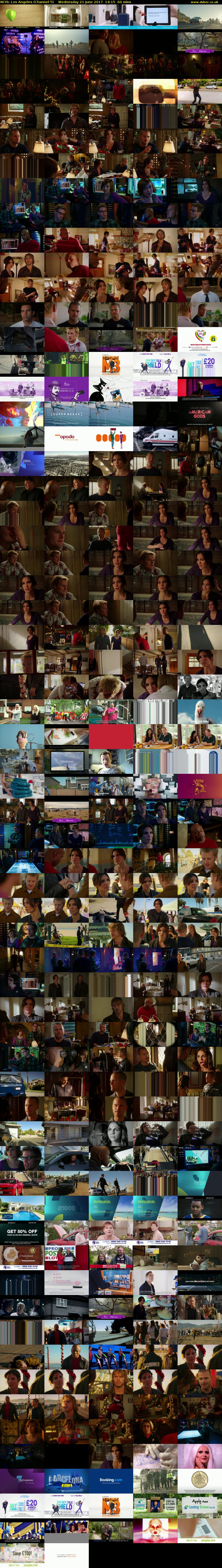 NCIS: Los Angeles (Channel 5) Wednesday 21 June 2017 14:15 - 15:15