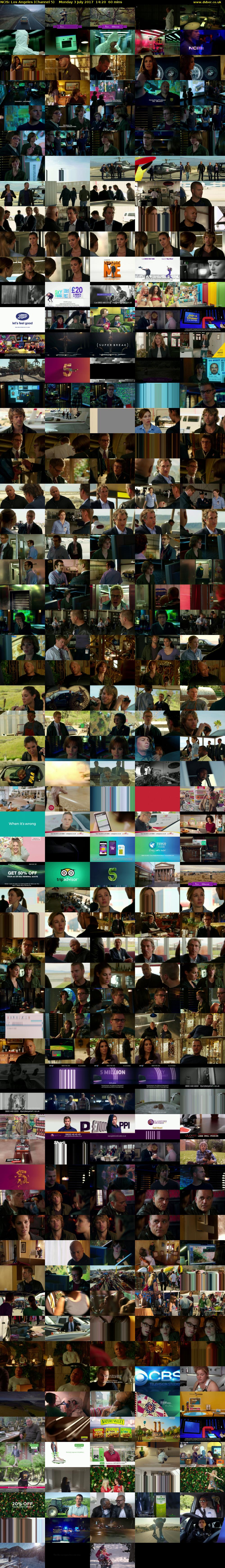 NCIS: Los Angeles (Channel 5) Monday 3 July 2017 14:20 - 15:20