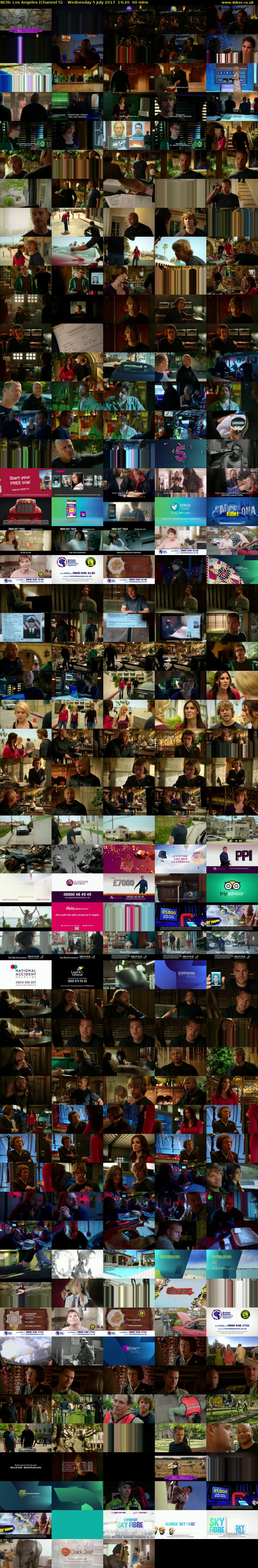 NCIS: Los Angeles (Channel 5) Wednesday 5 July 2017 14:20 - 15:20