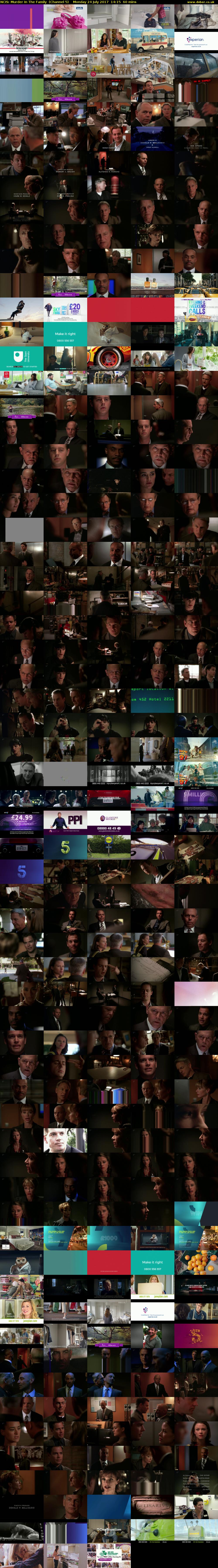 NCIS: Murder In The Family  (Channel 5) Monday 24 July 2017 14:15 - 15:15